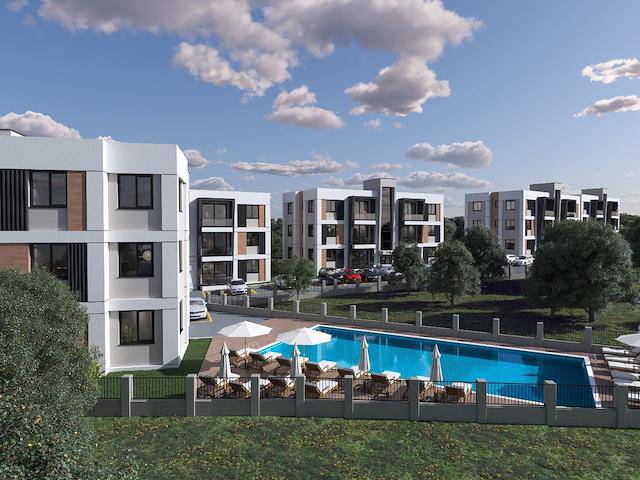 Girne Alsancak, Havuzlu Site Satılık 1+1 Daire 110.000 Stg