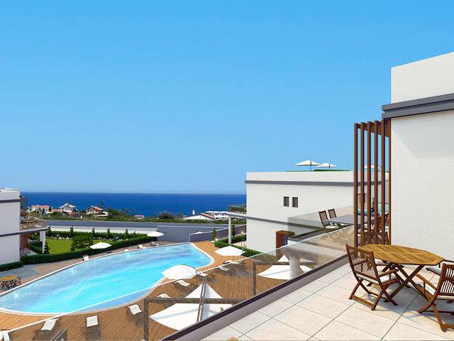 Super Price! Ready 2+1 Loft With Sea and Mountain Views At The Centre Of Esentepe!