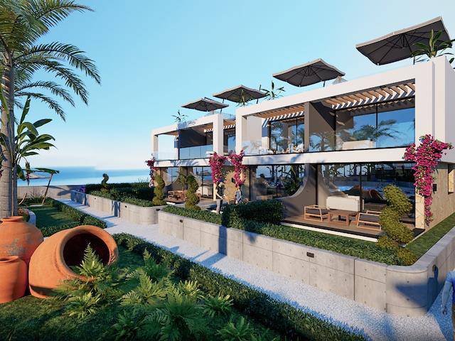 Girne Lapta, Satılık 2+1 Bahçe Katı ve Penthouse Daire 239.000 Stg