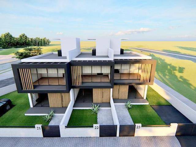 Girne-Lapta Bölgesinde 2+1 Modern Mimarili İkiz Villalar! Haziran 2025 Teslim