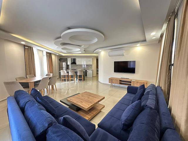 Luxuriously Furnished 3+1 Apartment For Rent In The Complex In Kyrenia Center