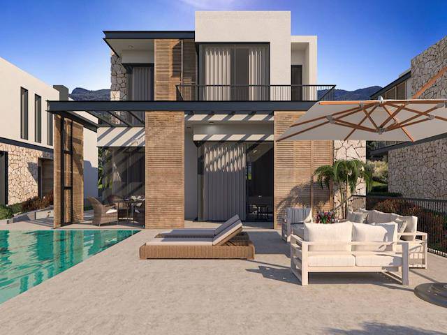 4+1 Villa For Sale With A Unique View In Girne Ozanköy Region