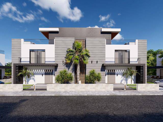 3+1 Semi-Detached Villa With Turkish Title Deed For Sale In The Iskele Area