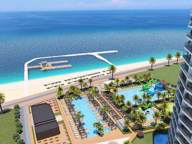 For Sale 1+1 Apartment, 62 m² On The First Coastline, 5H Floor In Coastal Heaven Residence, Guzelyurt With Installment Payment Key Delivery January, 2027
