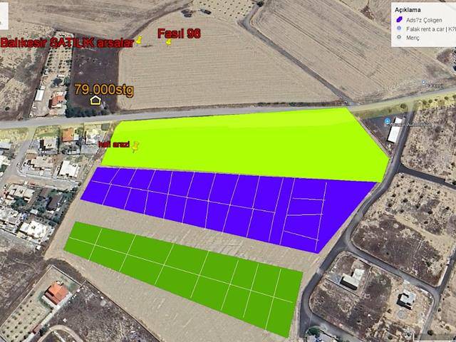 Lefkoşa- Balıkesir'de Yatırım Fırsatı ! Fasıl 96 / 560 m² Den Başlayan Yatırımlık Arsalar