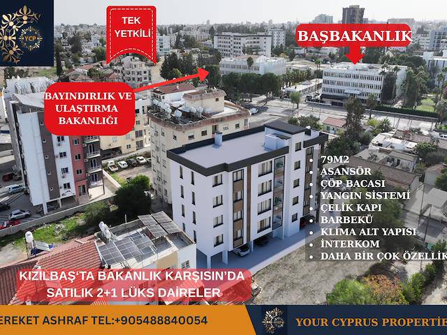 Lefkoşa Bakanlık Bölgesin'de Satılık Lüks Daireler