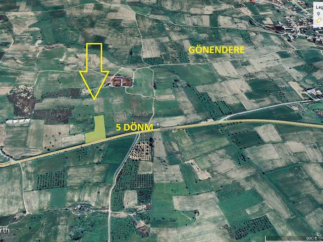 Land For Sale On The Main Road In Gönendere Region